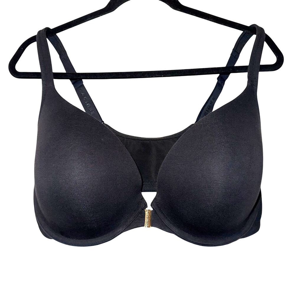 Cacique Women's Black Full Coverage Wired Lightly Lined Front Close Bra 40F